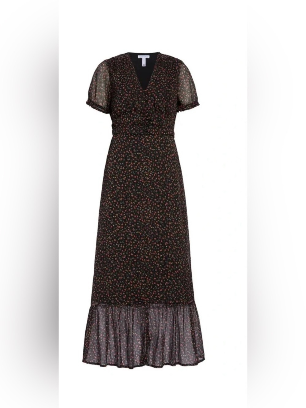 LEITH FLORAL CHIFFON MAXI DRESS SIZE 2X